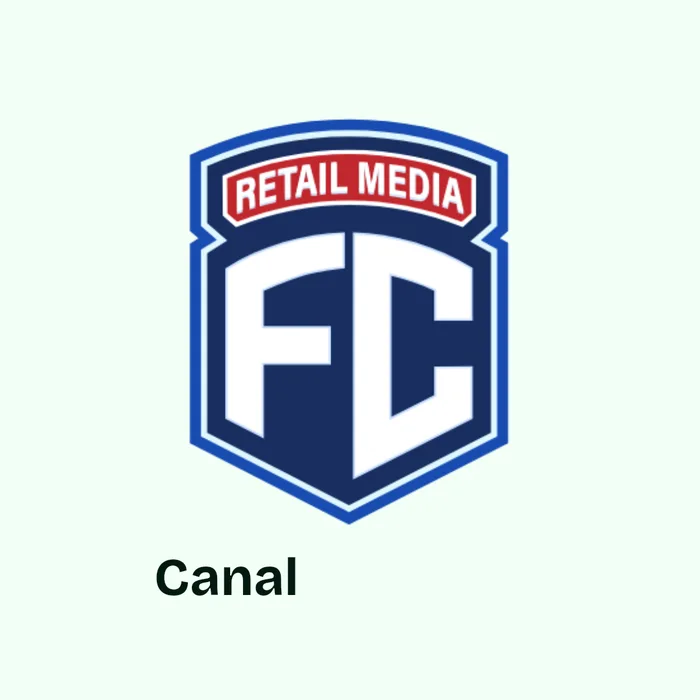 Avatar institucional. Retail Media FC; proposta de identidade visual.