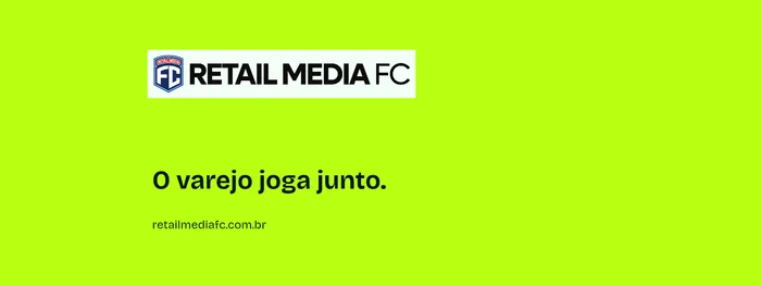 Capa B · Ruptura. Retail Media FC; proposta de identidade visual.