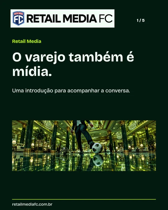 Introdução ao Retail Media · página 1. Retail Media FC; proposta de identidade visual.