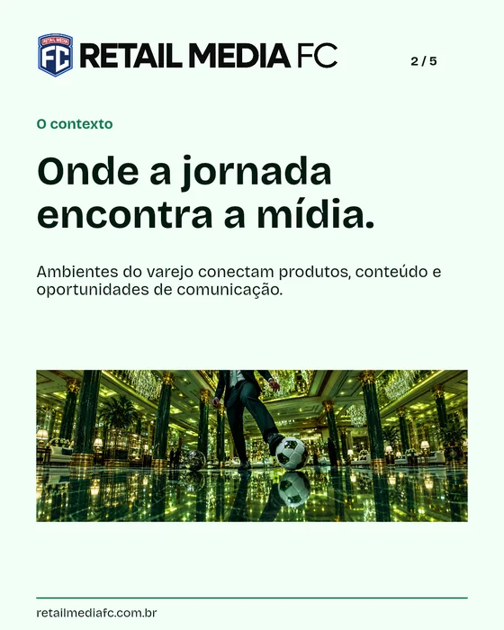 Introdução ao Retail Media · página 2. Retail Media FC; proposta de identidade visual.