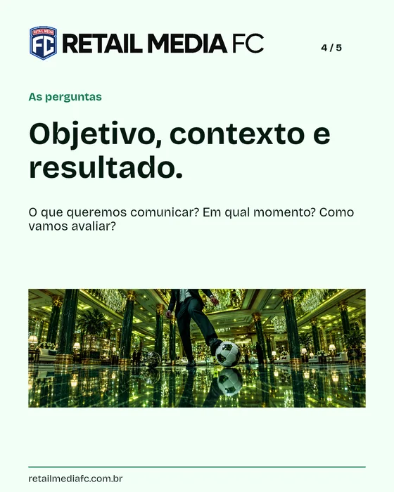 Introdução ao Retail Media · página 4. Retail Media FC; proposta de identidade visual.